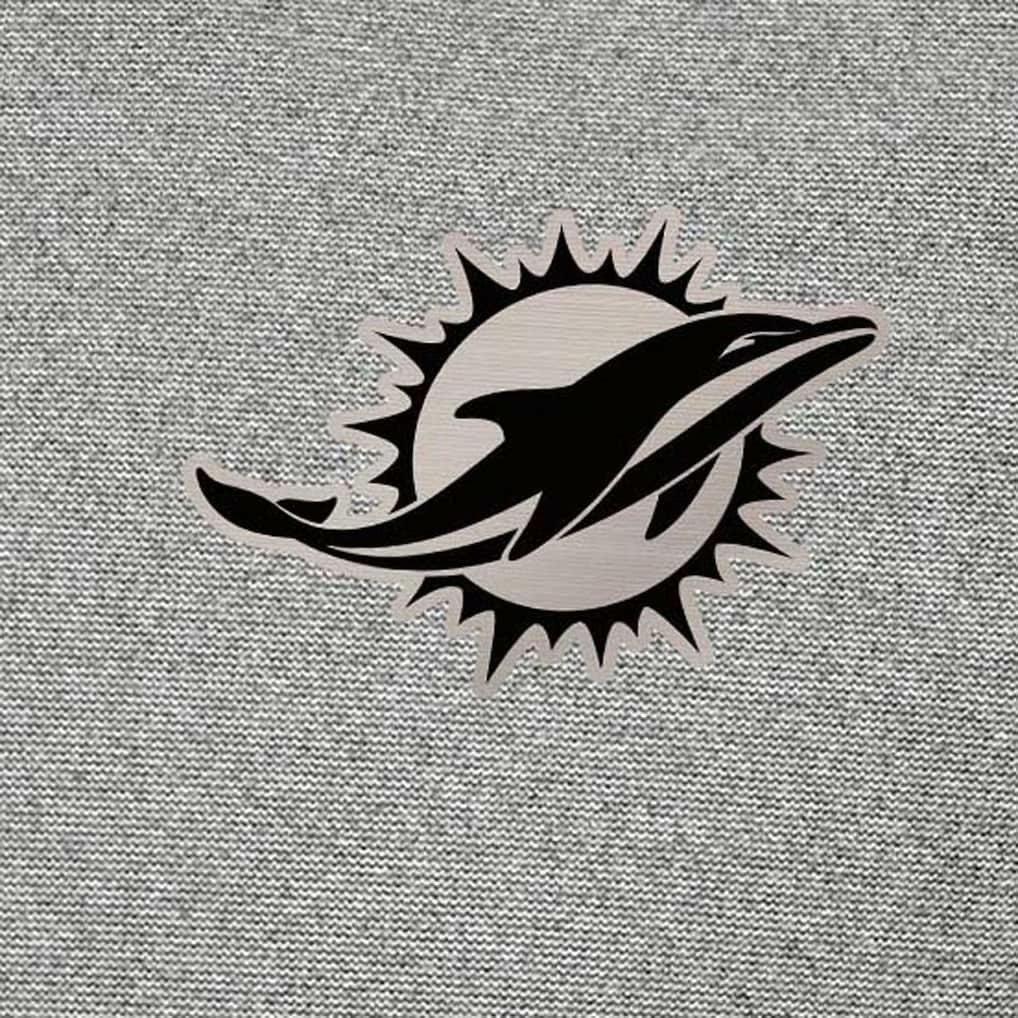 Miami Dolphins Antigua Subtle Quarter-Zip Top Heather Gray | NFL