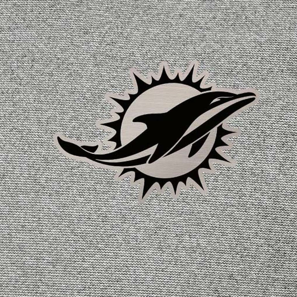 Miami Dolphins Antigua Subtle Quarter-Zip Top Heather Gray | NFL