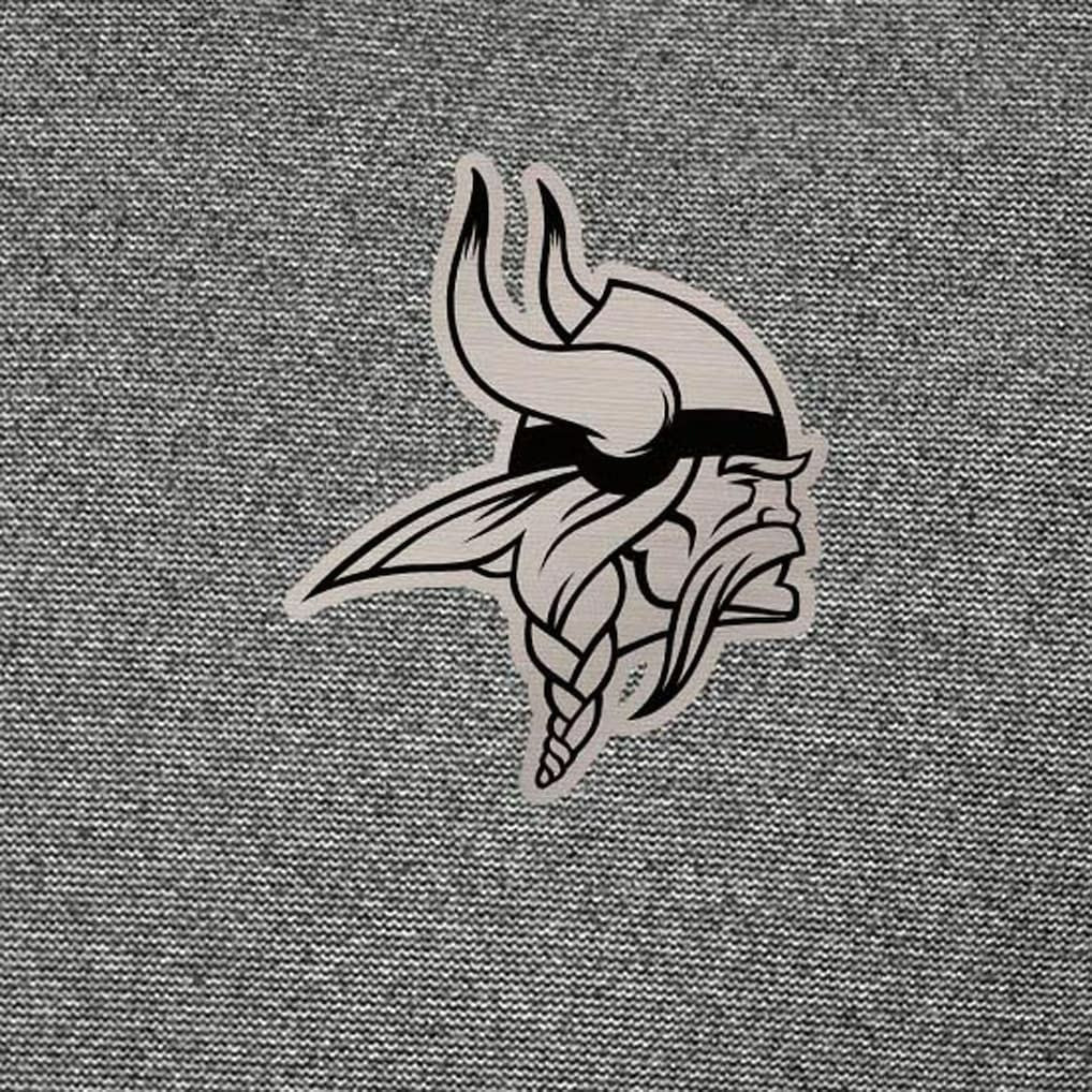 Minnesota Vikings Antigua Subtle Quarter-Zip Top Heather Black | NFL