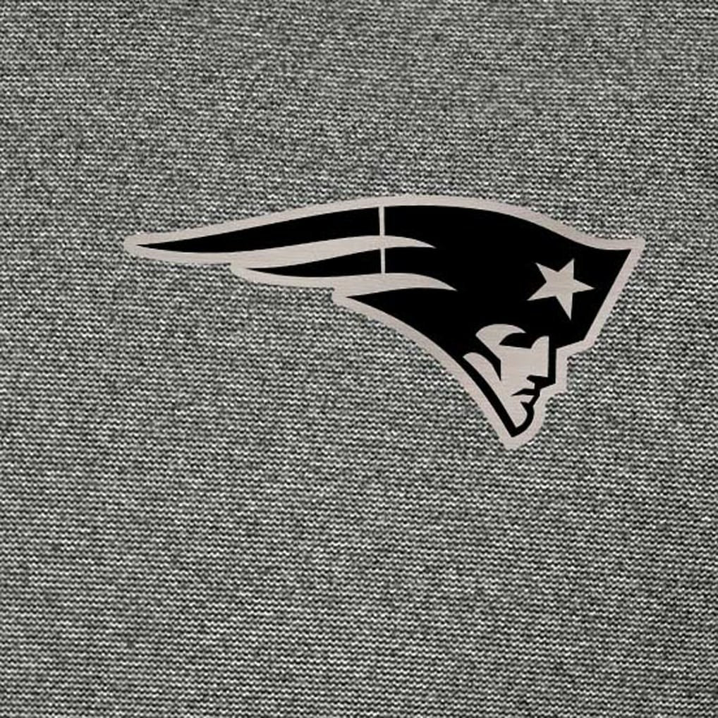 New England Patriots Antigua Subtle Quarter-Zip Top Heather Black | NFL