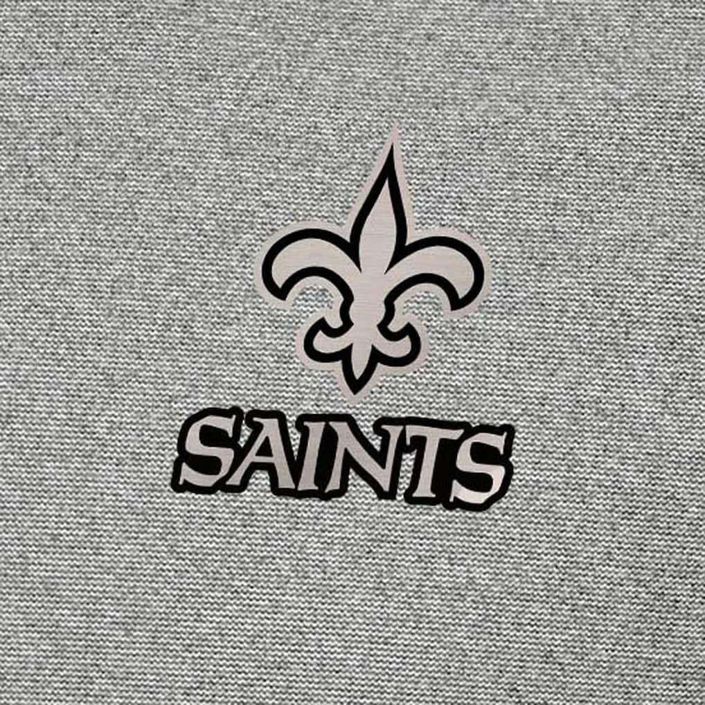 New Orleans Saints Antigua Subtle Quarter-Zip Top Heather Gray | NFL