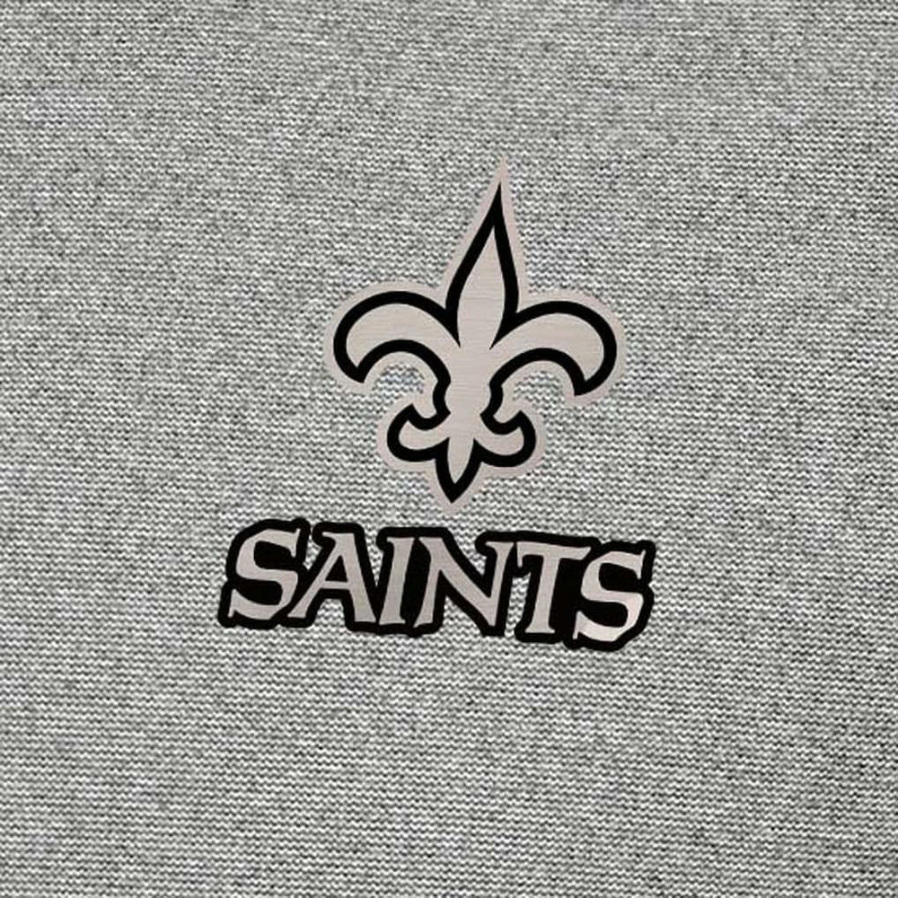 New Orleans Saints Antigua Subtle Quarter-Zip Top Heather Gray | NFL