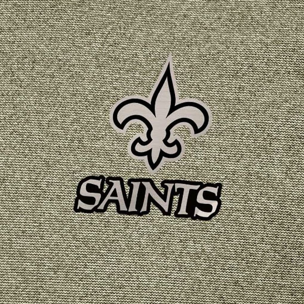 New Orleans Saints Antigua Subtle Quarter-Zip Top Heather Olive | NFL