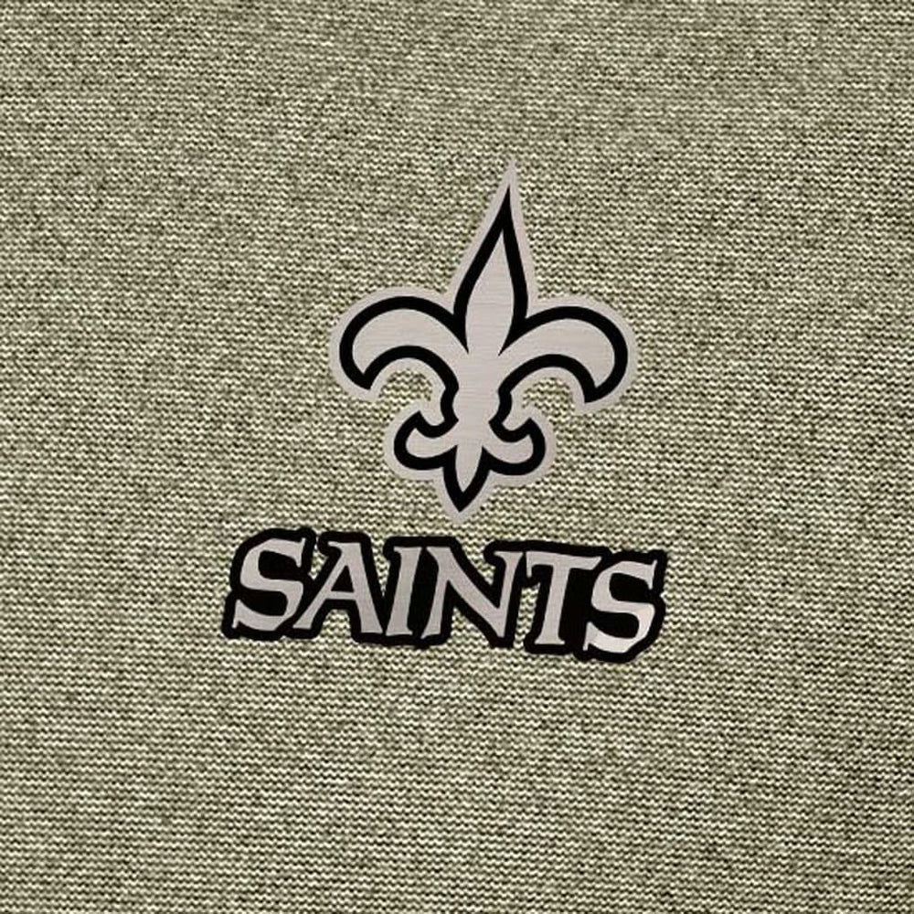 New Orleans Saints Antigua Subtle Quarter-Zip Top Heather Olive | NFL