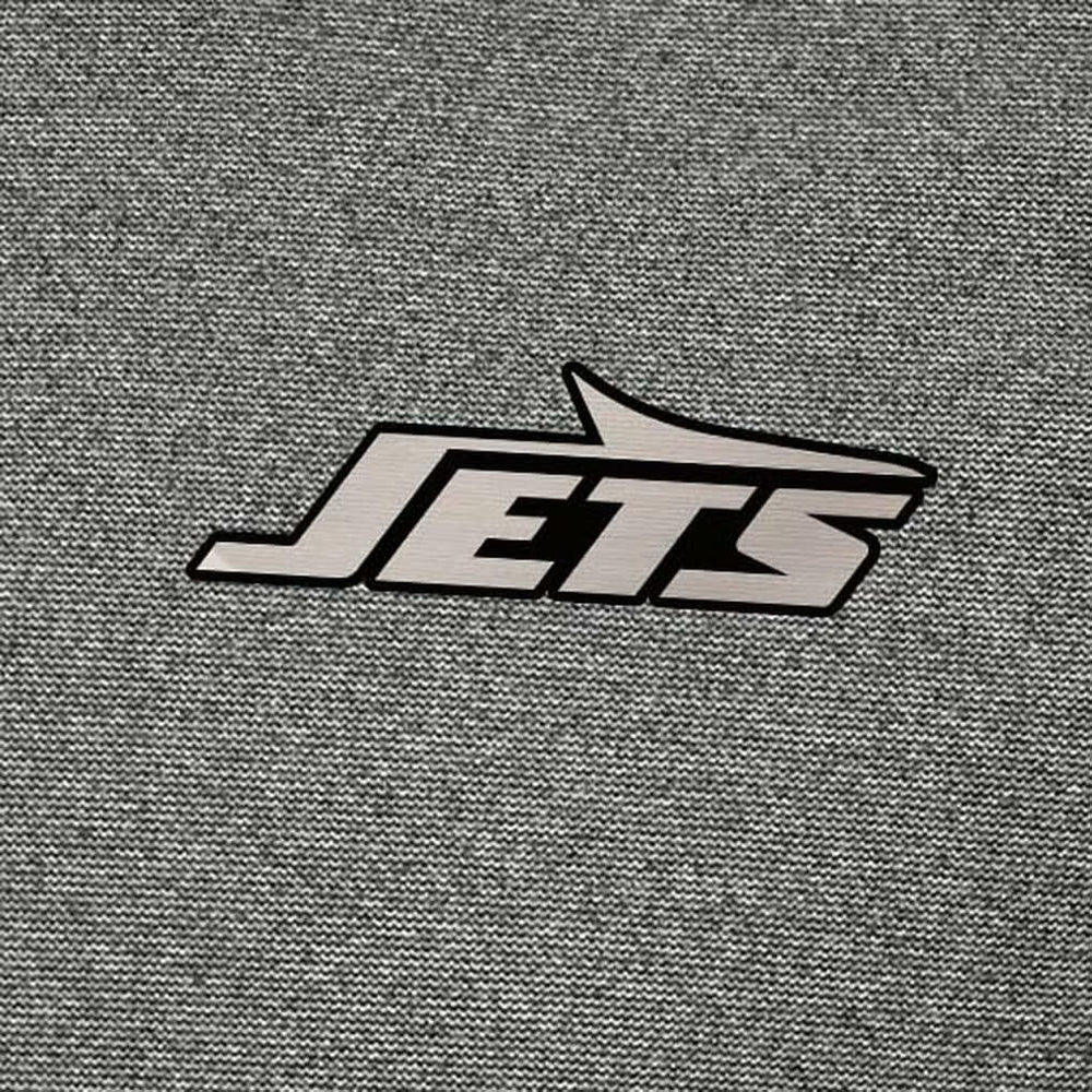 New York Jets Antigua Subtle Quarter-Zip Top Heather Black | NFL