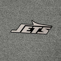 New York Jets Antigua Subtle Quarter-Zip Top Heather Black | NFL