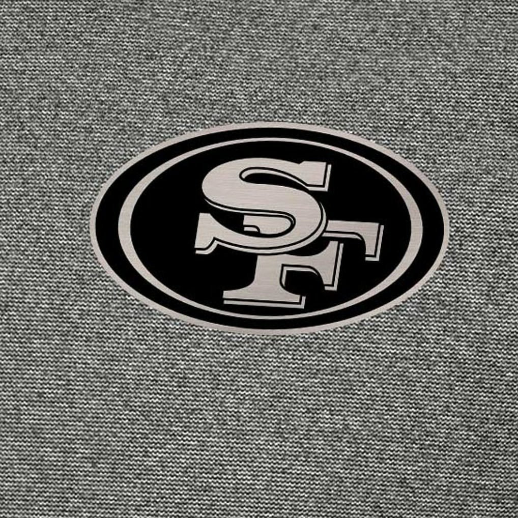 San Francisco 49ers Antigua Subtle Quarter-Zip Top Heather Black | NFL