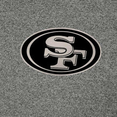 San Francisco 49ers Antigua Subtle Quarter-Zip Top Heather Black | NFL