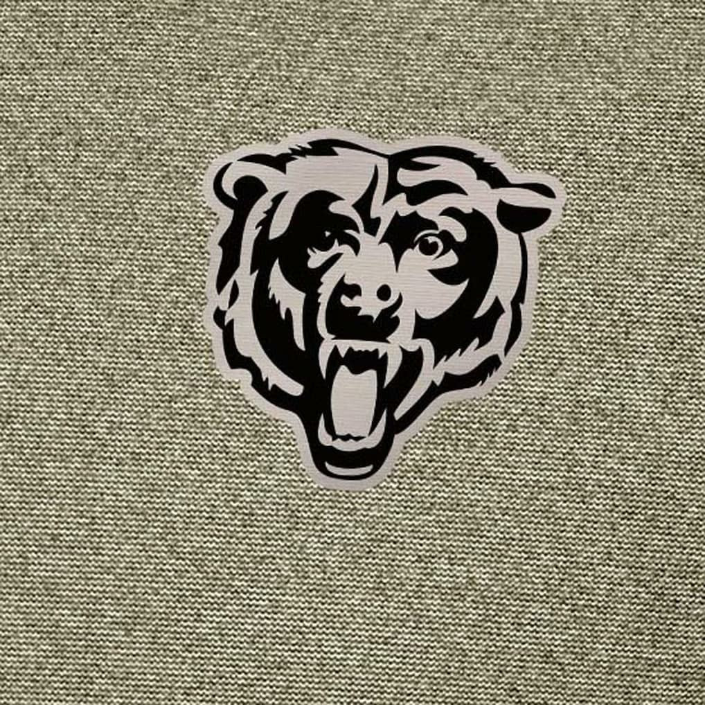 Chicago Bears Antigua Subtle Quarter-Zip Top Heather Olive | NFL