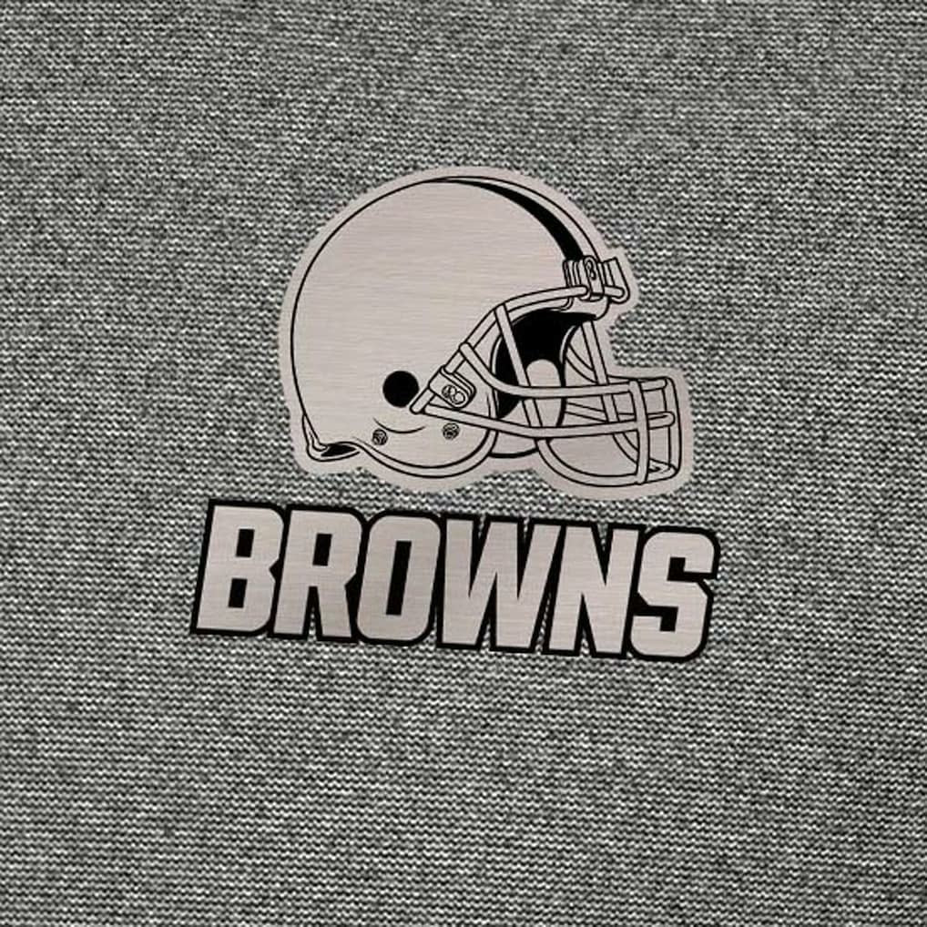 Cleveland Browns Antigua Subtle Quarter-Zip Top Heather Black | NFL