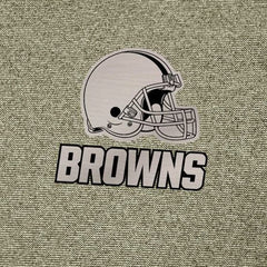 Cleveland Browns Antigua Subtle Quarter-Zip Top Heather Olive | NFL