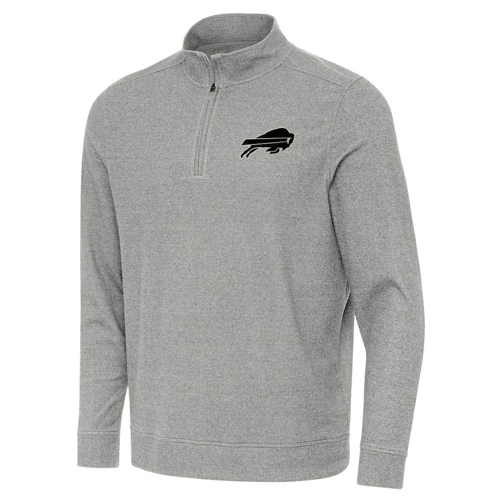Buffalo Bills Antigua Subtle Quarter-Zip Top Heather Gray | NFL