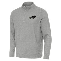 Buffalo Bills Antigua Subtle Quarter-Zip Top Heather Gray | NFL