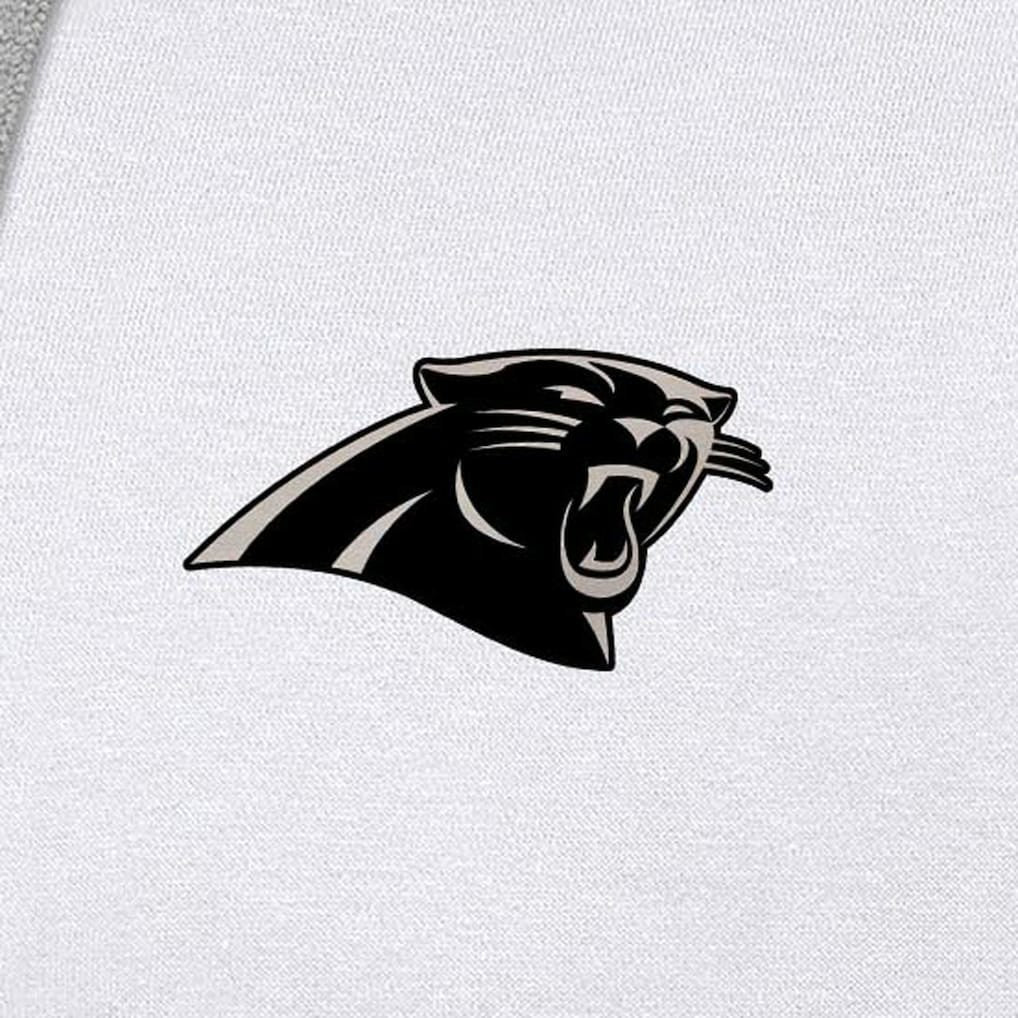 Carolina Panthers Antigua Brushed Carbon Victory Pullover Hoodie White | NFL