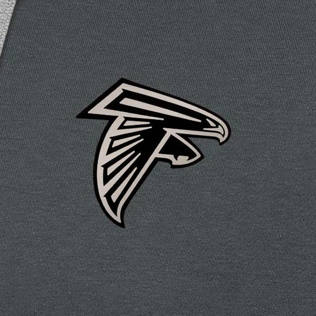 Atlanta Falcons Antigua Brushed Carbon Victory Pullover Hoodie Charcoal | NFL