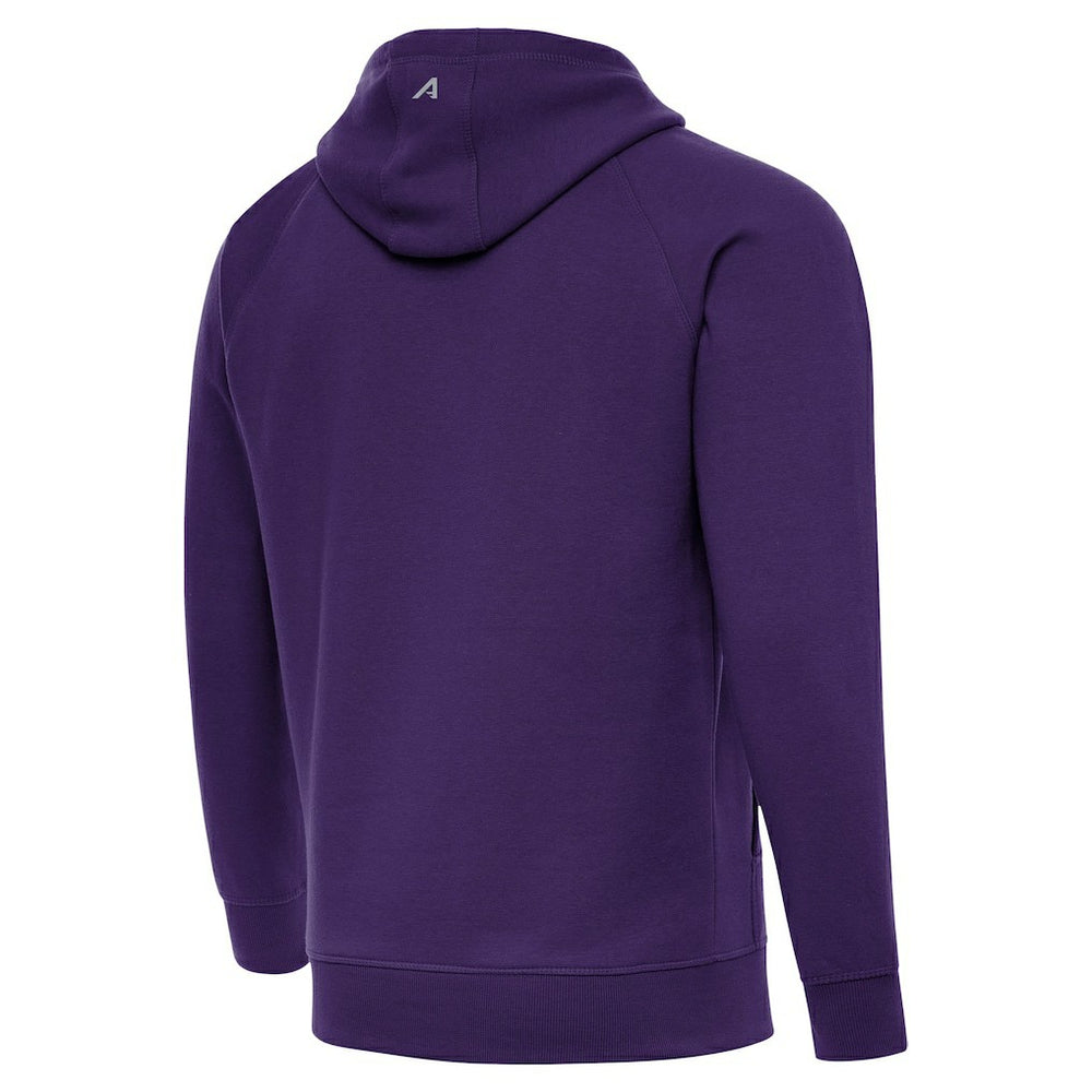 Baltimore Ravens Antigua Brushed Carbon Victory Pullover Hoodie Purple | NFL
