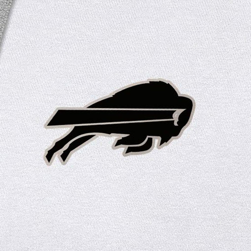 Buffalo Bills Antigua Brushed Carbon Victory Pullover Hoodie White | NFL