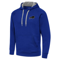 Buffalo Bills Antigua Brushed Carbon Victory Pullover Hoodie Royal | NFL