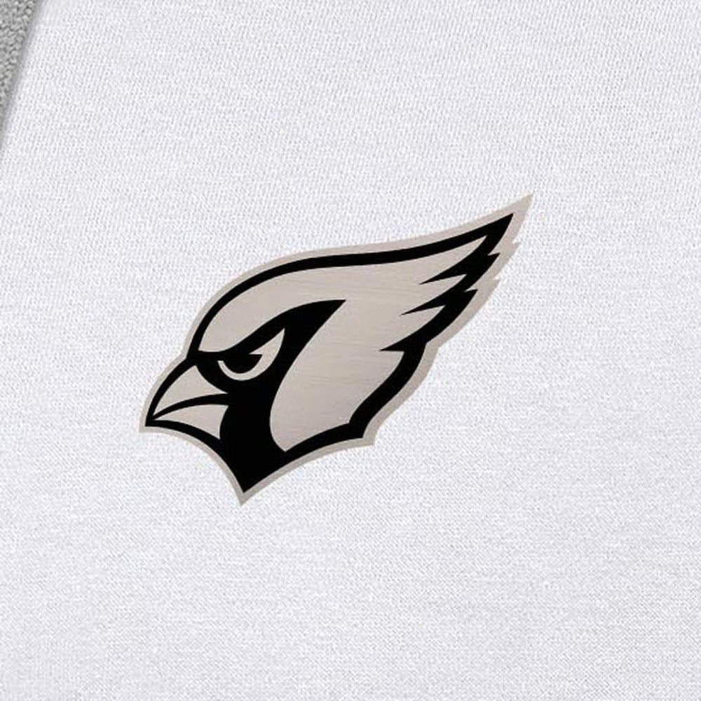 Arizona Cardinals Antigua Brushed Carbon Victory Pullover Hoodie White | NFL