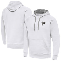 Atlanta Falcons Antigua Brushed Carbon Victory Pullover Hoodie White | NFL