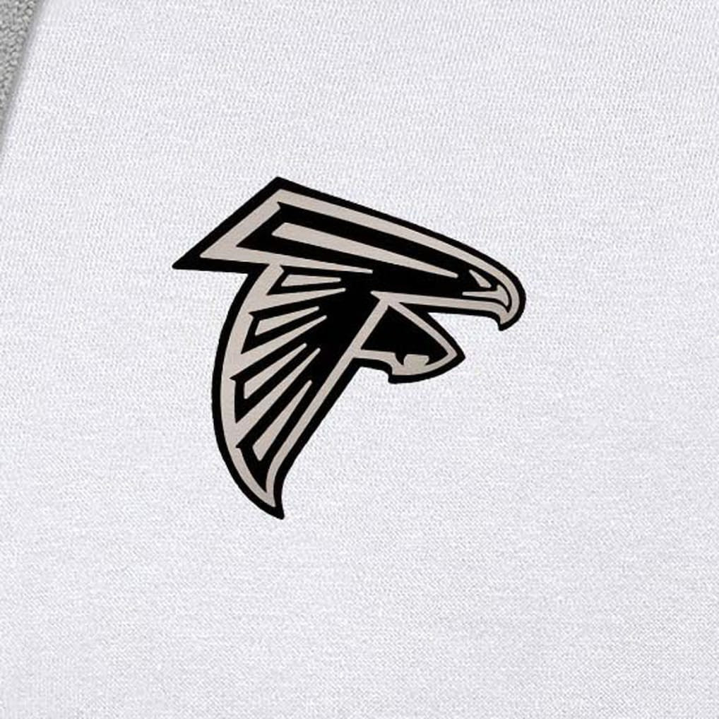 Atlanta Falcons Antigua Brushed Carbon Victory Pullover Hoodie White | NFL