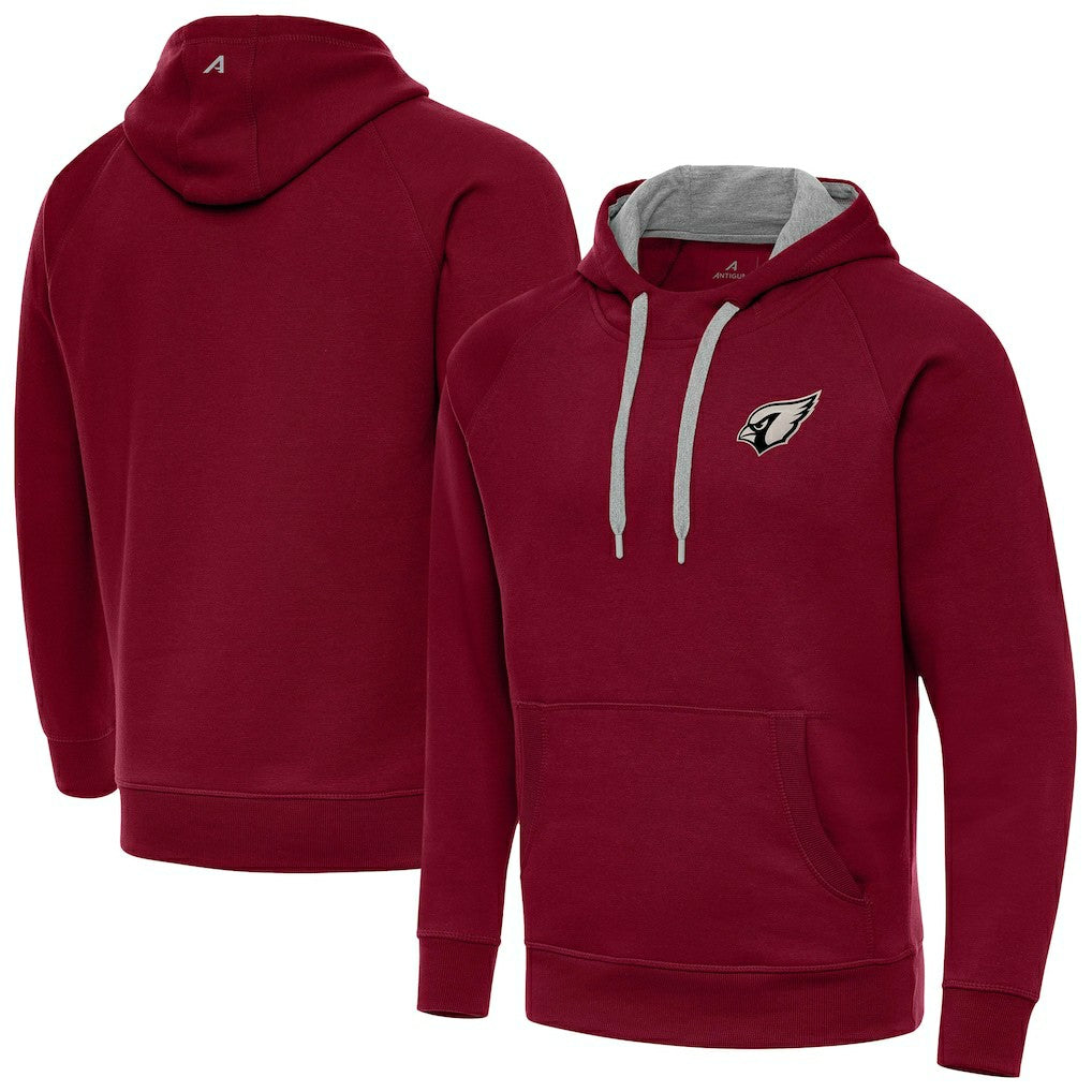 Arizona Cardinals Antigua Brushed Carbon Victory Pullover Hoodie Cardinal | NFL