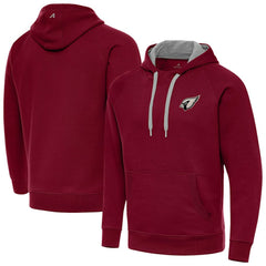 Arizona Cardinals Antigua Brushed Carbon Victory Pullover Hoodie Cardinal | NFL