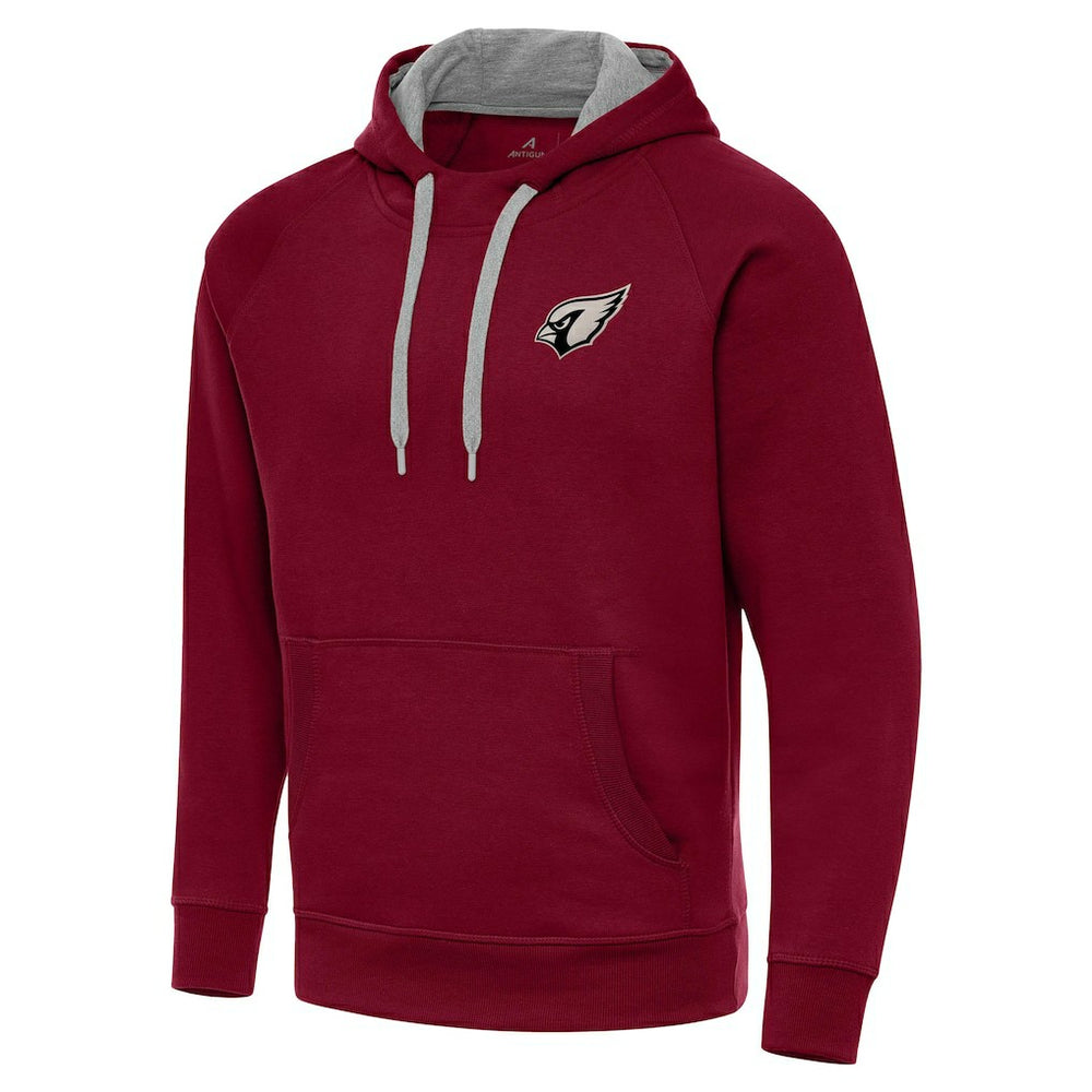 Arizona Cardinals Antigua Brushed Carbon Victory Pullover Hoodie Cardinal | NFL
