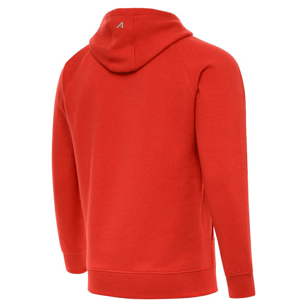 Cleveland Browns Antigua Brushed Carbon Victory Pullover Hoodie Orange | NFL