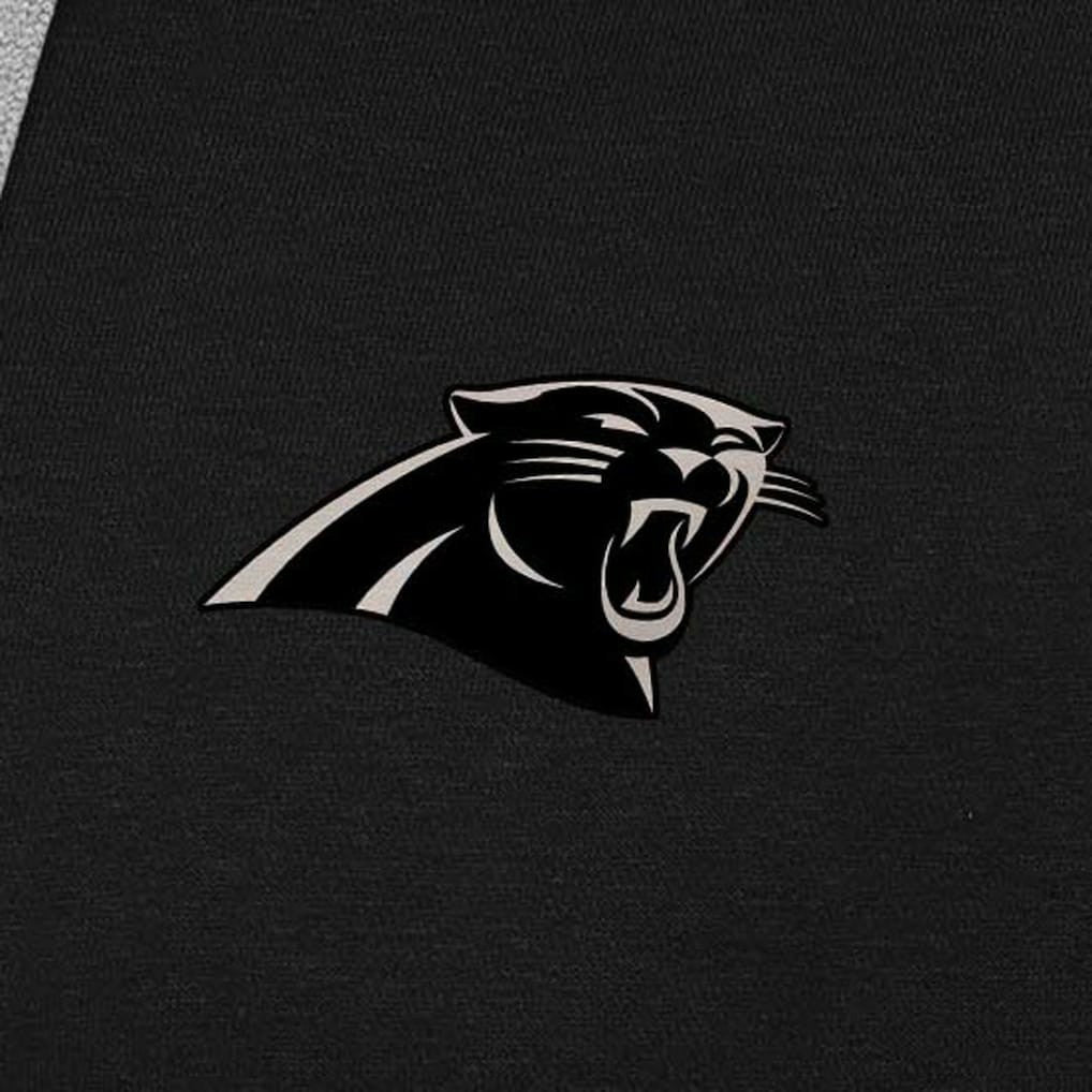 Carolina Panthers Antigua Brushed Carbon Victory Pullover Hoodie Black | NFL