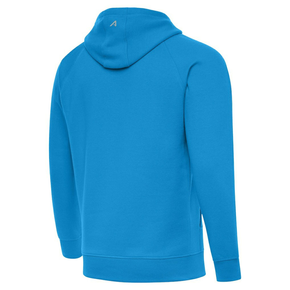 Carolina Panthers Antigua Brushed Carbon Victory Pullover Hoodie Blue | NFL