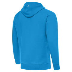 Carolina Panthers Antigua Brushed Carbon Victory Pullover Hoodie Blue | NFL