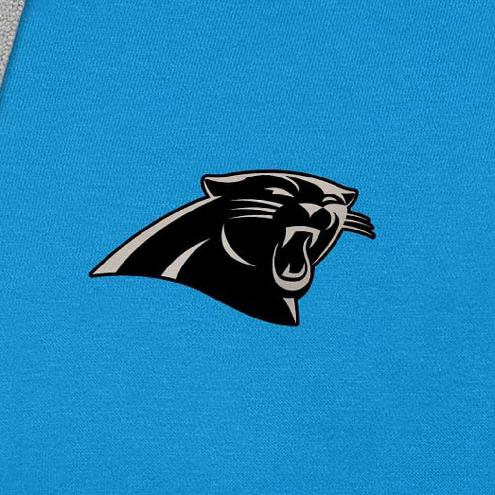Carolina Panthers Antigua Brushed Carbon Victory Pullover Hoodie Blue | NFL