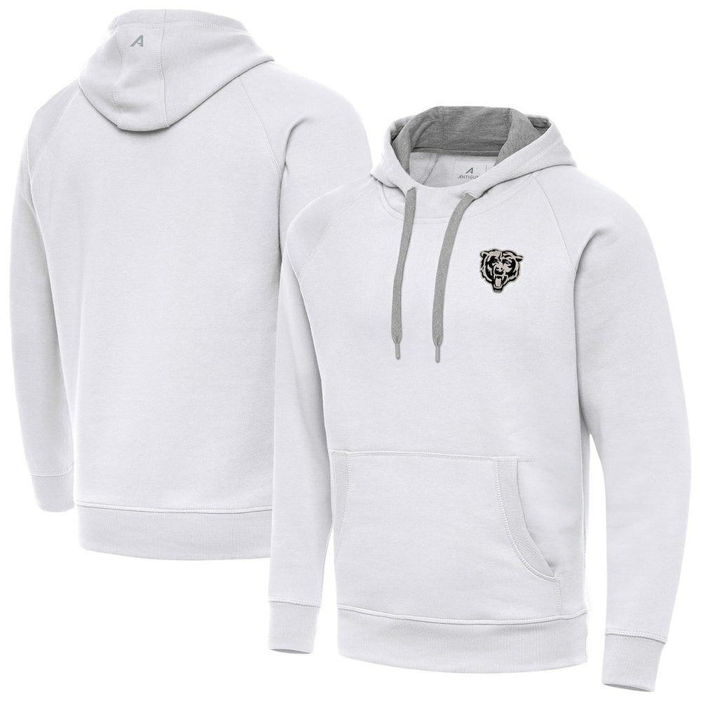 Chicago Bears Antigua Brushed Carbon Victory Pullover Hoodie White | NFL