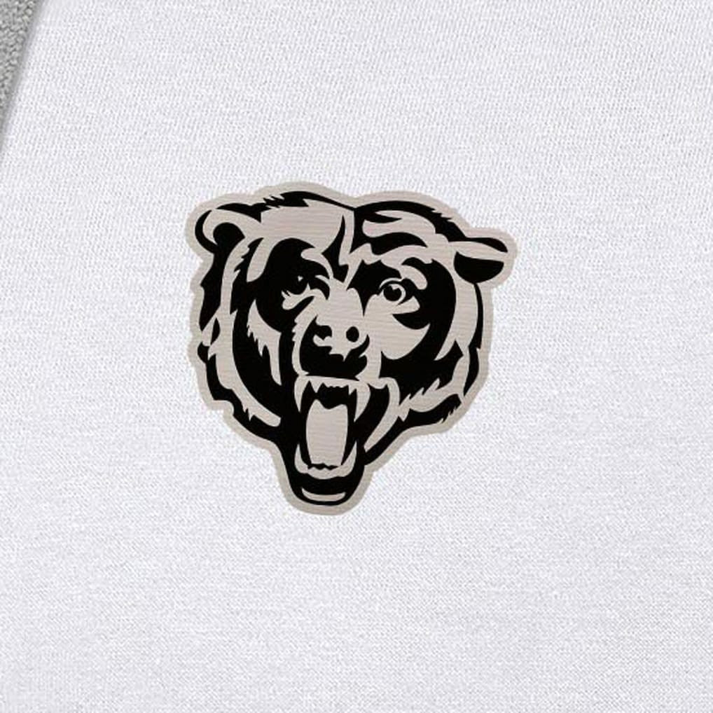 Chicago Bears Antigua Brushed Carbon Victory Pullover Hoodie White | NFL