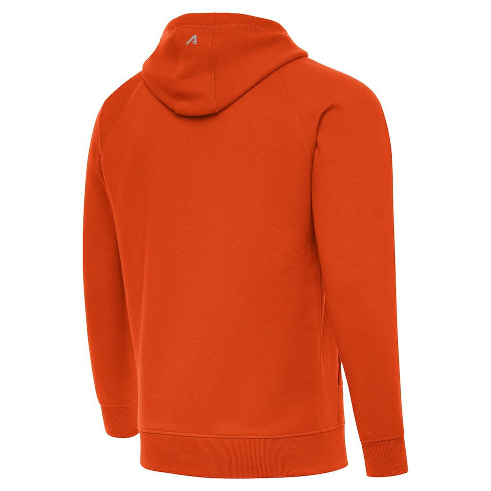 Chicago Bears Antigua Brushed Carbon Victory Pullover Hoodie Orange | NFL
