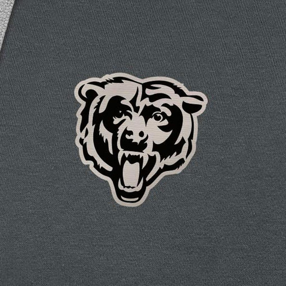 Chicago Bears Antigua Brushed Carbon Victory Pullover Hoodie Charcoal | NFL