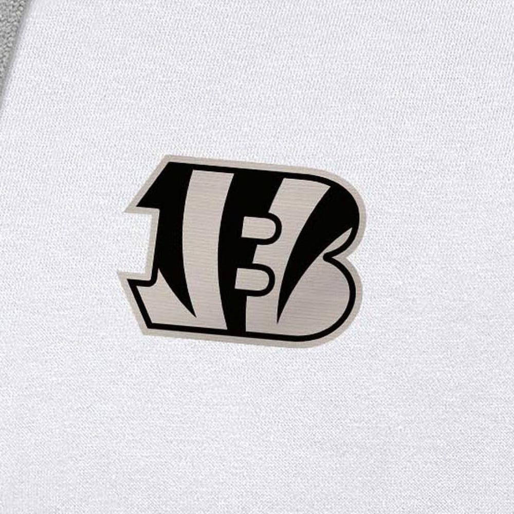 Cincinnati Bengals Antigua Brushed Carbon Victory Pullover Hoodie White | NFL