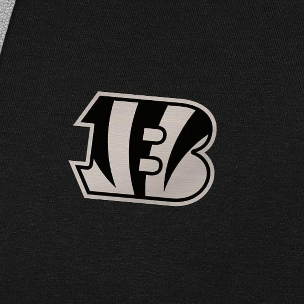 Cincinnati Bengals Antigua Brushed Carbon Victory Pullover Hoodie Black | NFL