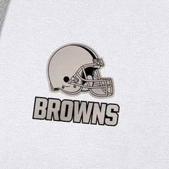 Cleveland Browns Antigua Brushed Carbon Victory Pullover Hoodie White | NFL
