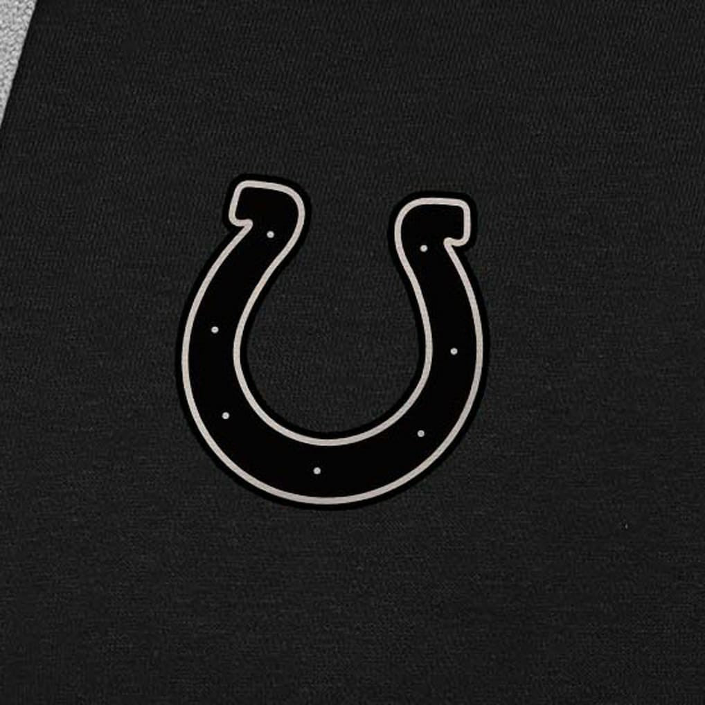 Indianapolis Colts Antigua Brushed Carbon Victory Pullover Hoodie Black | NFL