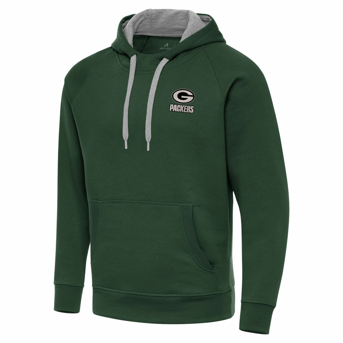 Green Bay Packers Antigua Brushed Carbon Victory Pullover Hoodie Green | NFL