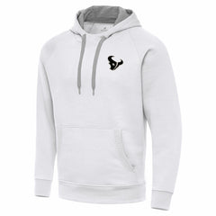 Houston Texans Antigua Brushed Carbon Victory Pullover Hoodie White | NFL