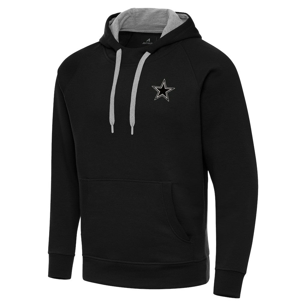 Dallas Cowboys Antigua Brushed Carbon Victory Pullover Hoodie Black | NFL