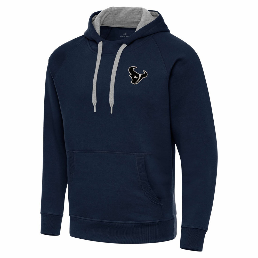 Houston Texans Antigua Brushed Carbon Victory Pullover Hoodie Navy | NFL
