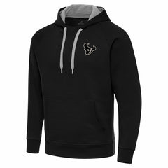 Houston Texans Antigua Brushed Carbon Victory Pullover Hoodie Black | NFL