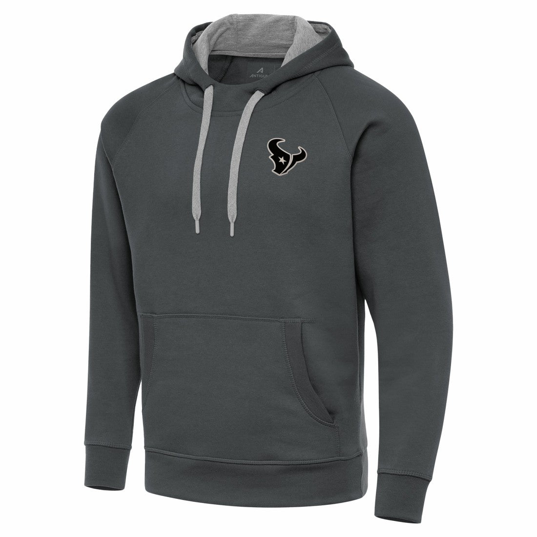 Houston Texans Antigua Brushed Carbon Victory Pullover Hoodie Charcoal | NFL