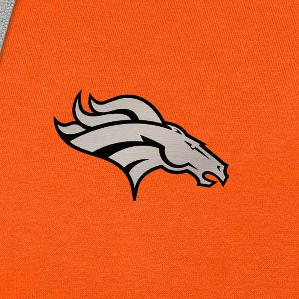 Denver Broncos Antigua Brushed Carbon Victory Pullover Hoodie Orange | NFL