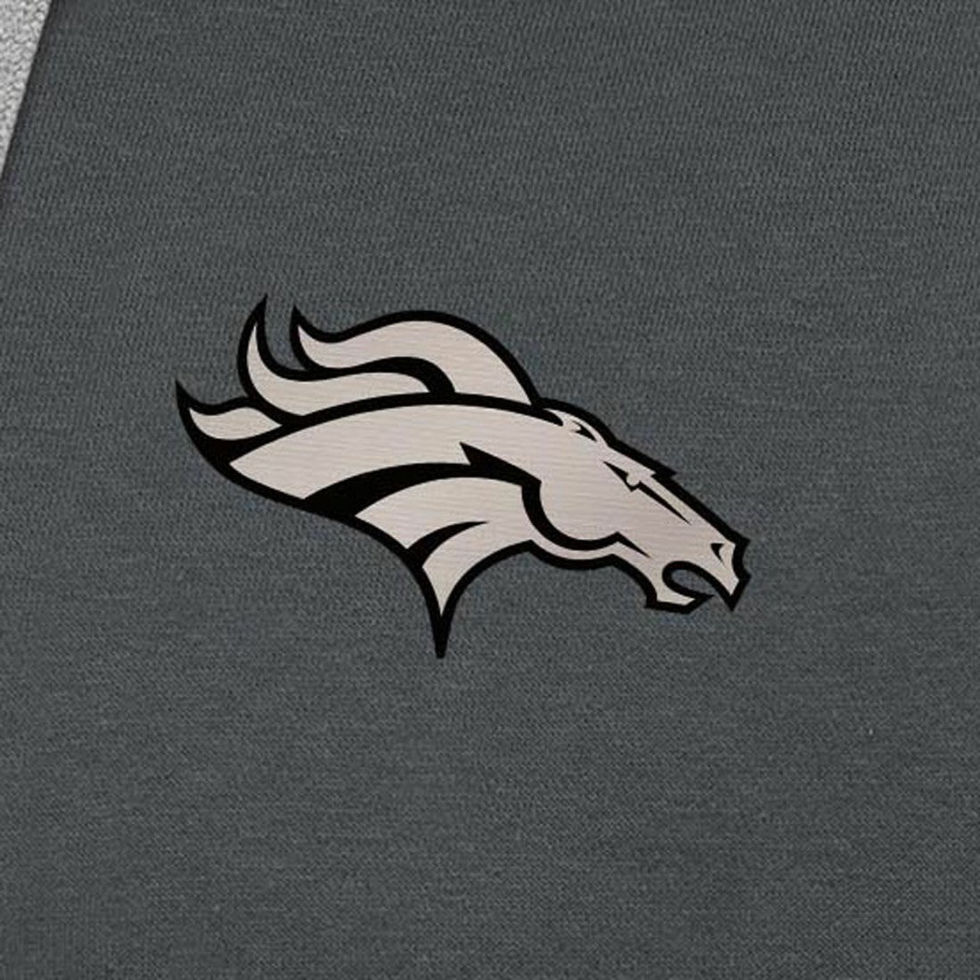 Denver Broncos Antigua Brushed Carbon Victory Pullover Hoodie Charcoal | NFL