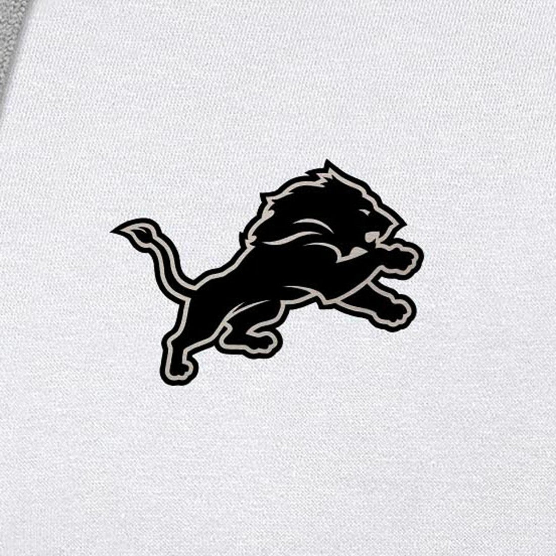 Detroit Lions Antigua Brushed Carbon Victory Pullover Hoodie White | NFL